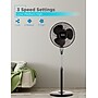 Black & Decker 16" Oscillating Pedestal Fan, 3-Speed, Black (BFSR16B)~#|#~1B1C4EF0-9D39-4BF0-95D7C12C37AA974E_sc7