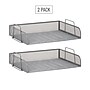 Mind Reader Metal Side Loading Stackable Letter Tray, Letter Size, Silver, 2/Pack (DSTACK2-SIL)~#|#~1B1F1F9B-F6F0-4375-97AF26A7FA31355D_sc7