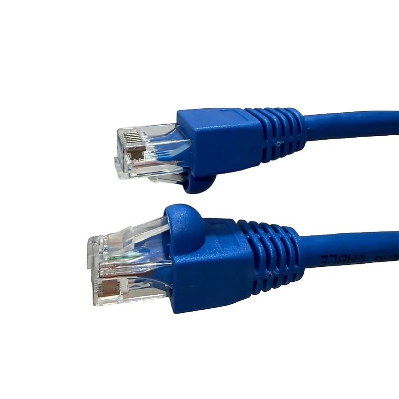 4XEM 10' Cat6A Ethernet Cable, 25 AWG, Blue (4XC6APATCH10BL) image 1