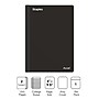 Staples Premium 2-Subject Notebook, 6" x 9.5", College Ruled, 100 Sheets, Black (TR58325)~#|#~1B23A775-969B-453B-96D301F82C34A84B_sc7