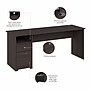Bush Furniture Cabot 72"W Computer Desk with Drawers, Heather Gray (WC31772)~#|#~1B248DB7-1AC9-409C-82556122C072C7CA_sc7