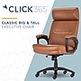 Click365 Classic Ergonomic Bonded Leather Executive Big & Tall Chair, 350 lb. Capacity, Cognac (CCHR10023A)~#|#~1B25C845-63B7-4290-B2C3571B6E7522B0_sc7