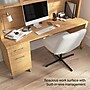 Bush Home Somerset 72"W Office Desk with Drawers and Hutch, Maple Cross (SET018MC)~#|#~1B298D1F-B334-4527-87FF38AC11468585_sc7