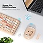SaharaCase Wireless Ergonomic Keyboard and Laser Mouse Combo, Lime Beige (KB7)~#|#~1B2F9796-F1D6-410F-B8BA0AE27003592C_sc7