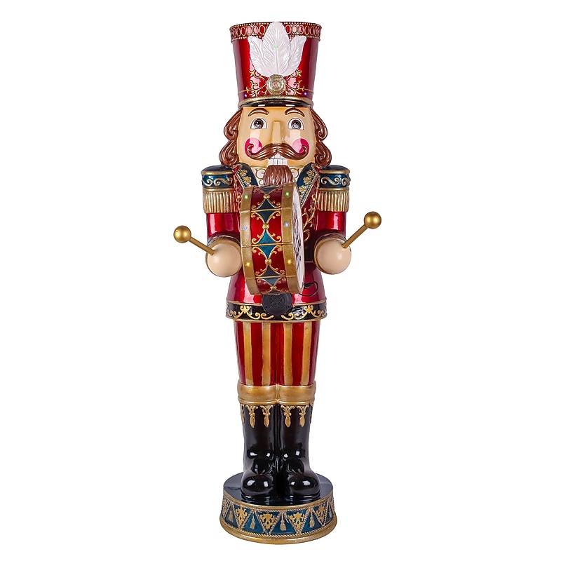 National Tree Company 58" Animated Nutcracker with Multicolor Lights and Music (BG-20587A) image 1
