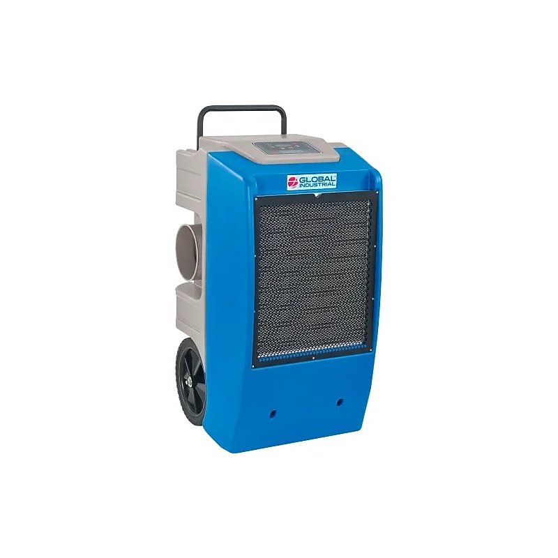 Global Industrial Low Grain Refrigerant 250-Pint Portable Dehumidifier, 2-Speed, Covers up to 2500 sq. ft., Blue (246704) image 1