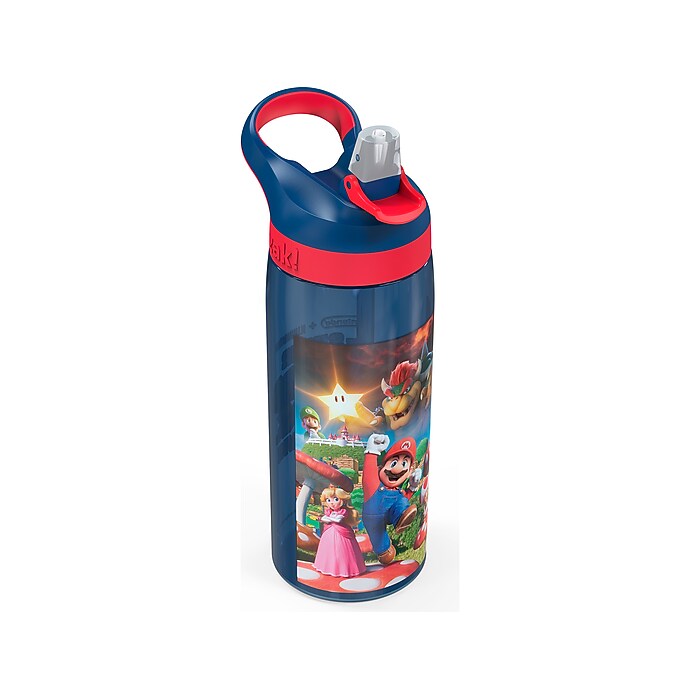 Zak! Mario Movie Plastic Water Bottle, 25 (MARG-W030) Staples