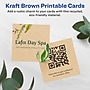 Avery Integrated Cards, 2" x 2", Matte Kraft Brown, 600/Box (95269)~#|#~1B385635-F8EA-40E2-AFDD1B1DF93A00DC_sc7