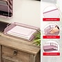 Staples Metal Mesh Side Loading Stackable Letter Tray, Letter Size, Dusty Pink, 2/Pack (ST63838)~#|#~1B43A4F8-1C52-4579-91FFDBBEDB35FC69_sc7