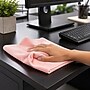 Coastwide Professional Microfiber Cloths, 16" x 16", Pink, 12/Pack~#|#~1B47580C-5405-4DD0-9F4240520A85ED4C_sc7