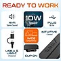 Delton P150 Clip-On 10-Watt Computer Speaker, USB-A, Black (DSP150C-U)~#|#~1B48A27D-D871-4CC8-9E239DBF42EBECF3_sc7