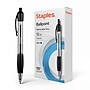 Staples® Retractable Ballpoint Pens, Fine Point, 0.7mm, Black Ink, Dozen (50786-CC)~#|#~1B490091-F120-4585-A65D4250C8AF3A2D_sc7