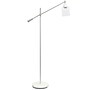 Lalia Home Studio Loft Swing Arm 55.5" White Floor Lamp with Clear Glass Cylindrical Shade (LHF-5021-WH)~#|#~1B49C770-314F-42DA-8838D498B69337BD_sc7
