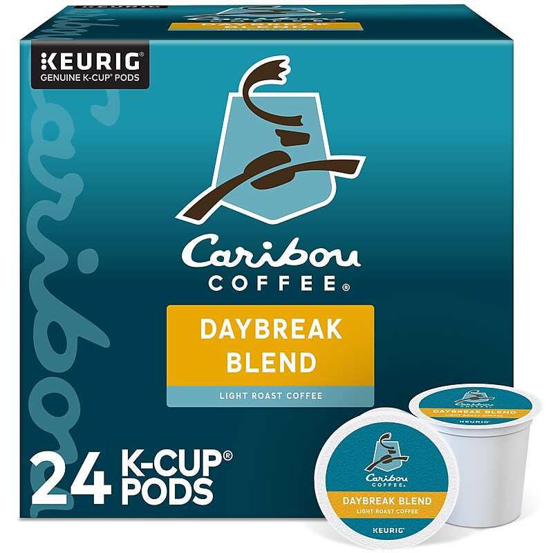 Caribou Coffee Daybreak Morning Blend Coffee Keurig® K-Cup® Pods, Light Roast, 24/Box (6994) image 1