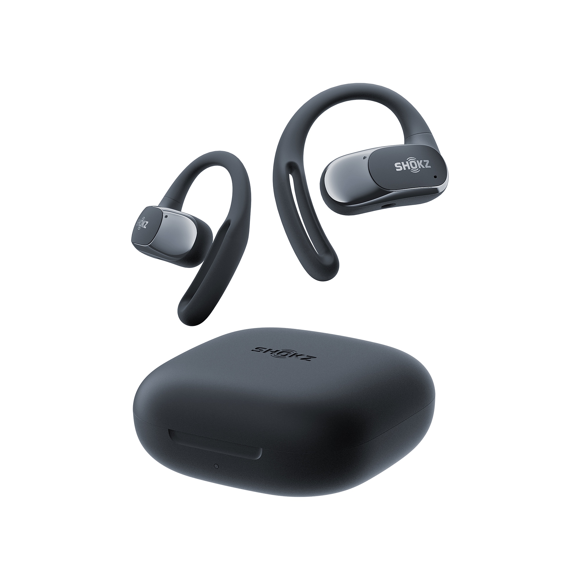 Shokz OpenFit Air Wireless Active Noise Canceling Earbuds, Bluetooth, Black (VXLT511GTBK) Sansujyuku sansujyuku.com