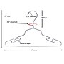 Nahanco 16" Metal Lingerie Hanger, Chrome, 100/Box (LIN16)~#|#~1B5F34DB-66DD-4E2F-A327C4714809700D_sc7