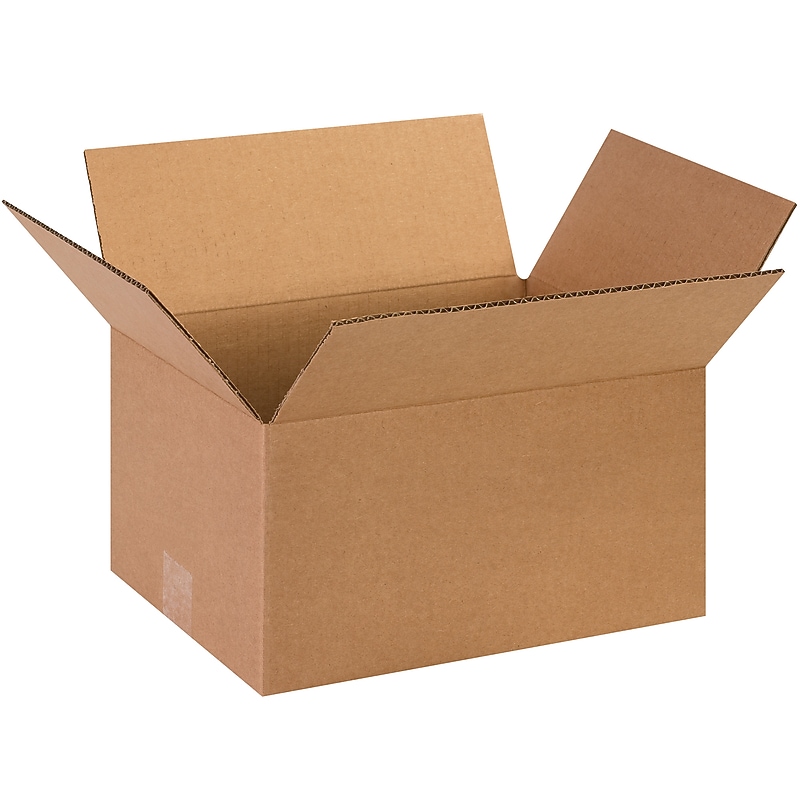 13" x 10" x 7" Shipping Boxes, 32 ECT, Brown, 25/Bundle (13107) image 1