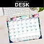 2025-2026 Global Printed Products Teal Floral 22" x 17" Desk Pad Calendar, Multicolor (NAD26-DP-17)~#|#~1B6390AB-F21C-465E-8967D6957DC27CBC_sc7