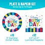 Say Hooray! Color Waves Birthday Props Paper Plates and Napkins Set, Multicolored, 48/Pack (DTC0066E2G)~#|#~1B65AF45-9186-43AA-8DD0031311878558_sc7