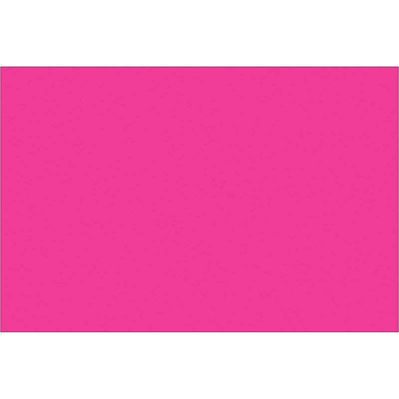Tape Logic Inventory Rectangle Labels, 4" x 6", Fluorescent Pink, 500/Roll (DL635K) image 1