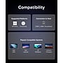 Plugable MSTH3 USB-C to HDMI Multi-Display Adapter, Male to Female, Black (USBC-MSTH3) ~#|#~1B7175D6-A747-4916-958FE730F97D6693_sc7