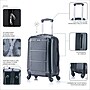InUSA Pilot 20" Hardside Carry-On Suitcase, 4-Wheeled Spinner, TSA Checkpoint Friendly, Black (IUPIL00S-COA)~#|#~1B71F626-8FED-4273-8A6E6DD45C5120AE_sc7