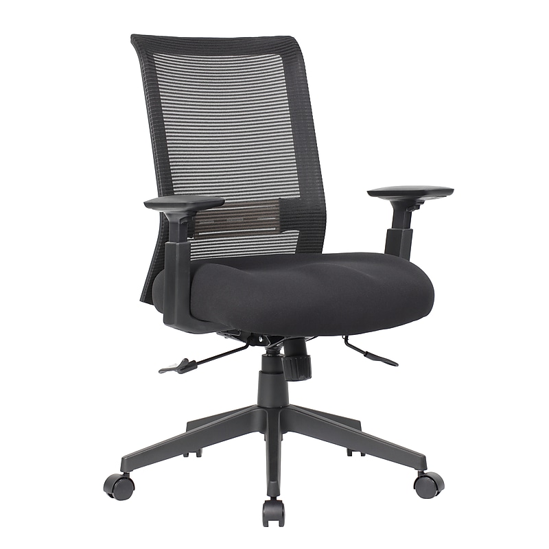 Boss Office Products Ergonomic Mesh Swivel Task Chair, Black (B6568-BK) image 1