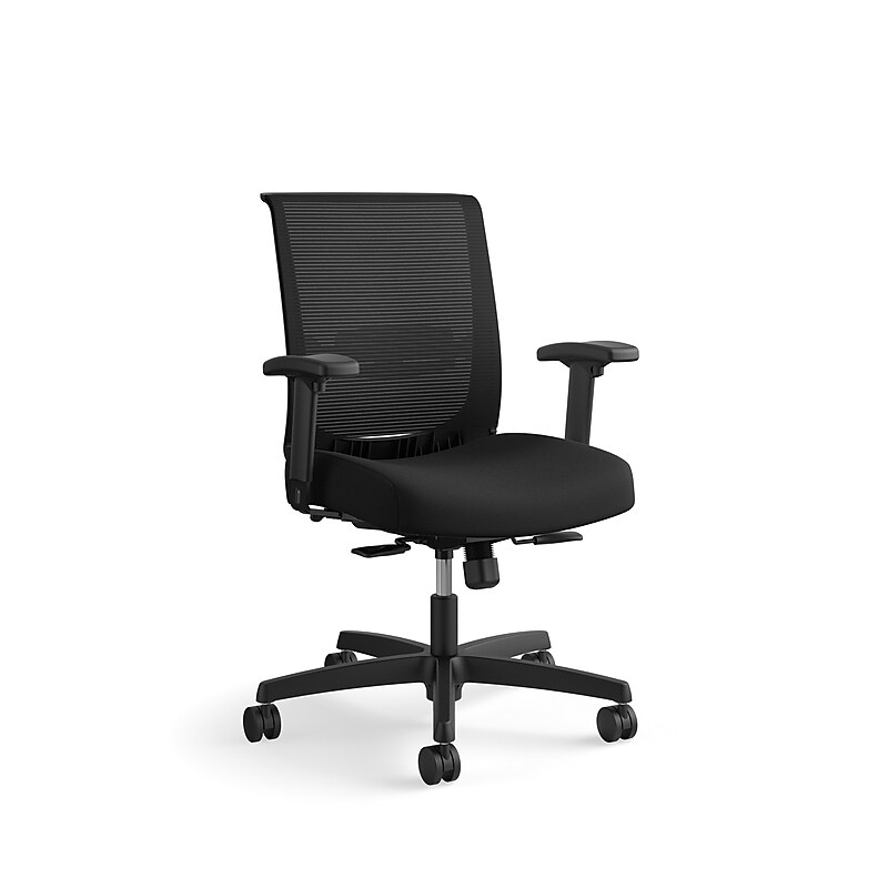 HON Convergence Fabric Swivel Task Chair, Black (HONCMY1AACCF10N) image 1