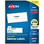 Avery Easy Peel Inkjet Address Labels, 1-1/3" x 4", White, 1,400 Labels/Box (8462)~#|#~1B7416F4-C033-4EFD-AAE55C340F6FA6DD_sc7