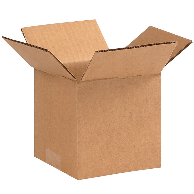 5" x 5" x 5" Shipping Boxes, 32 ECT, 25/Pack (555) image 1