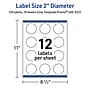Avery Laser/Inkjet Circle Multipurpose Labels, 2" Dia., White, 120/Pack (S00-D2Z)~#|#~1B835751-A494-442E-B2321833672826FE_sc7