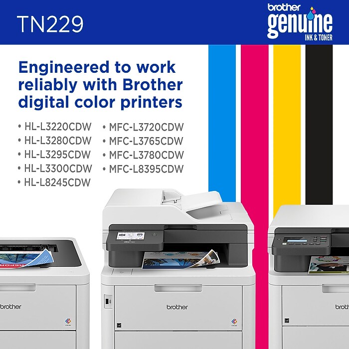 Brother TN229Y Yellow Standard Yield Toner Cartridge | Staples