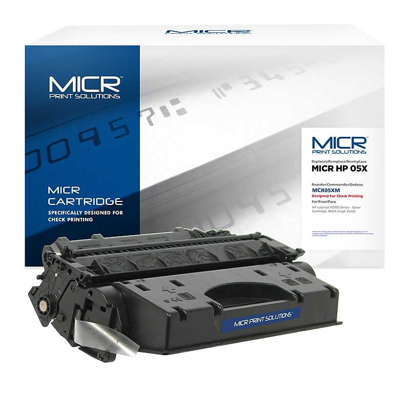 MICR Compatible Black High Yield Toner Cartridge Replacement for HP 05X image 1