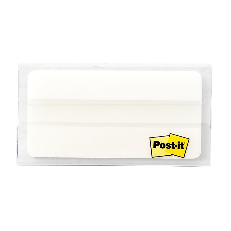Post-it Durable Tabs, 3" Wide, White, 50 Tabs/Pack (686F-50WH3IN) image 1