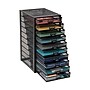 Mind Reader 10-Compartment Metal Mesh File Storage Drawers, Black (10CABMESH-BLK)~#|#~1B903402-30C8-486D-BC697A1420762DC5_sc7