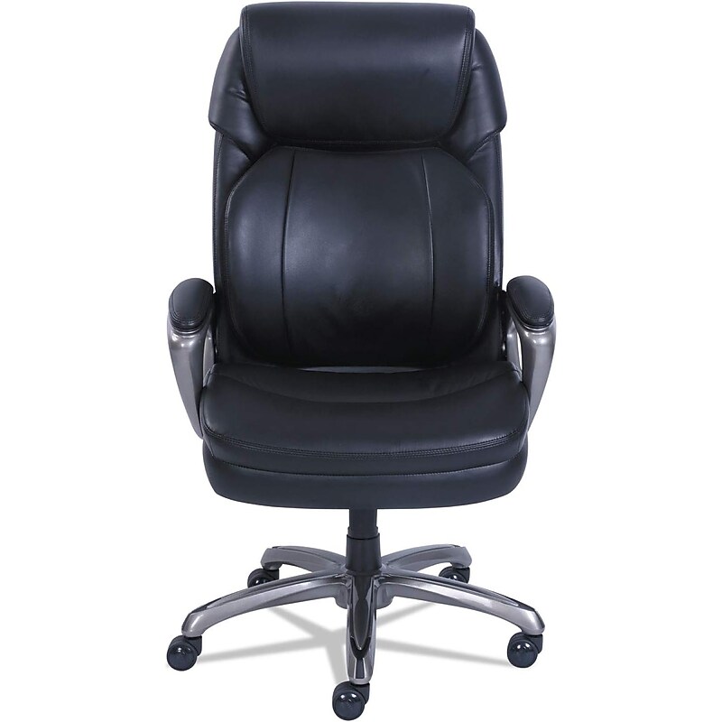 Serta SertaPedic Ergonomic Bonded Leather Executive Chair, Black (SRJ48965) image 1