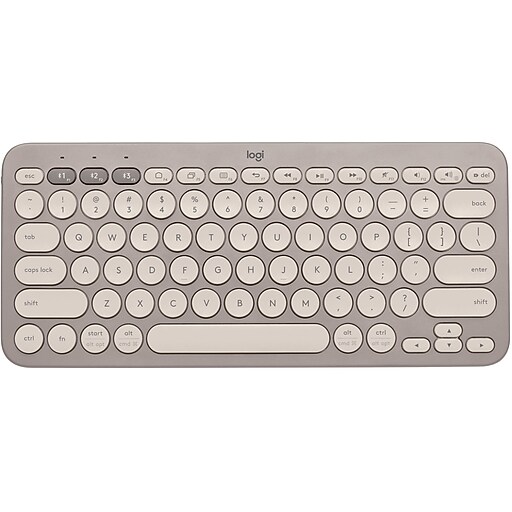 Logitech K380 Wireless MultiDevice Bluetooth Keyboard, Sand (920