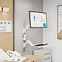 Mount-It! MedHub Wall Mounted, Flexible Workstation With WallTrack for Monitors up to 43", Matte White (MI-16002)~#|#~1B9A1718-3471-4522-A971DD0F6EC95275_sc7