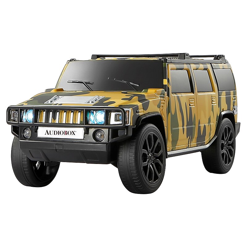 Audiobox SoundRides Wireless Bluetooth SUV-Style Speaker with WaveSync & Lights, Camouflage (TRK-2009CAMO) image 1