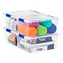 Iris 12 Quart Clip Box with Lid, Plastic, Clear, 4/Pack (554412)~#|#~1B9B99F0-7BE8-407E-AB26008AC29CA189_sc7