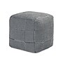 Anji Mountain Branford Ivory Gray Fabric Square Pouf Ottoman (AMBPF108-1818)~#|#~1B9D3302-DD3B-4738-A25AB314DB09F960_sc7