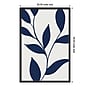 Amanti Art Modern Blue Botanical Abstract Print No 1 by The Creative Bunch Studio Wood Framed Wall Art Print, 23" x 33"~#|#~1BA035CC-C451-4070-9A2EE90E0802111E_sc7