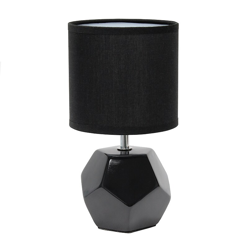 Simple Designs 10.24" LED Table Lamp, Black (LT2065-BLK) image 1