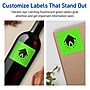 Avery Square Multipurpose Labels, 2.75" x 2.75", Neon Green, 480/Box (94109)~#|#~1BA997EC-5C44-4AFD-B130BC81934E855D_sc7