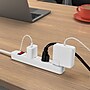 Staples TECH 6-Outlet Power Strip, 15' Cord, White, 2/Pack (42321)~#|#~1BA9F2DB-E033-4BE7-BFC4BFD77DD78815_sc7
