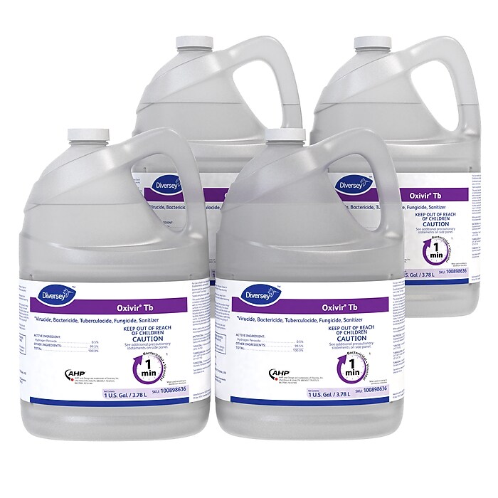 Diversey Oxivir Tb General Disinfecting Cleaner, 128 oz., 4/Carton