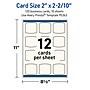 Avery Arched Square Business Cards, Matte Ivory, 100/Pack (19479399024)~#|#~1BABCE4E-A658-44C2-813F79149B31D910_sc7