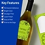 Avery Printable Decorative Edge Multipurpose Labels, 4.75" x 3.5", Bright Green, 40/Pack (94600)~#|#~1BADA106-B8B5-42AA-AFD8BC00C22AE6EE_sc7