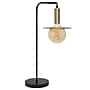 Lalia Home Studio Loft Oslo 24" LED Table Lamp, Matte Black/Antique Brass Plated (LHT-4002-BK)~#|#~1BB12FCB-29D9-4326-AFFDA393D78DDF52_sc7