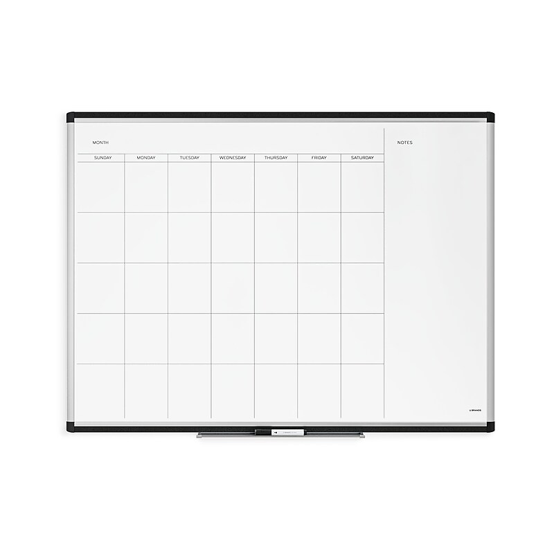 U Brands PINIT Steel Dry-Erase Whiteboard, Aluminum Frame, 4' x 3' (2903U00-01) image 1